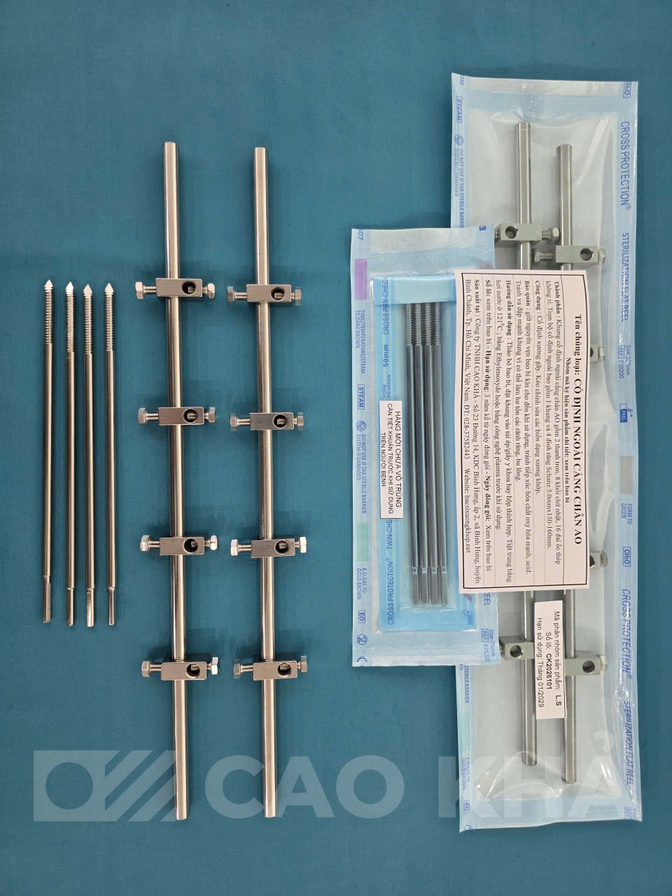 Cố định cẳng chân AO - góc nhìn 3